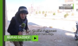 Le correspondant de RT et son équipe de tournage ont essuyé des tirs à Alep