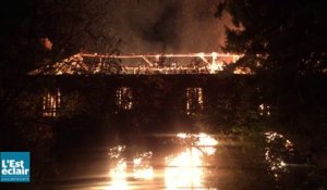 Incendie au Parc des Moulins à Troyes