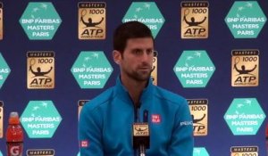 ATP - BNPPM 2016 - Novak Djokovic : "Contre Marin Cilic, ça sera difficile"