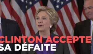 Clinton : "Je suis désolée que nous n'ayons pas remporté cette élection"