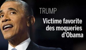 Donald Trump, victime préférée des moqueries d'Obama ces derniers mois