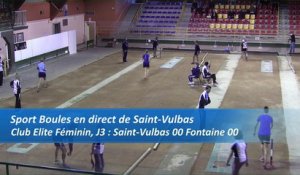 Premier tour, tir progressif, Club Elite féminin, J3, Saint-Vulbas contre Fontaine, Sport Boules, saison 2016-2017