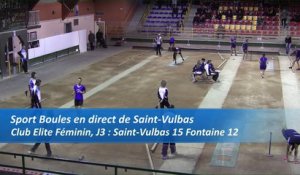 Troisieme tour, tir rapide en double, Club Elite féminin, J3, Saint-Vulbas, Sport Boules, saison 2016-2017