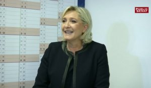 Marine Le Pen à propos de la rose bleue