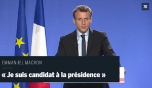 Macron : « Je suis candidat à la présidence de la République »