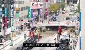 En 7 jours seulement, des ouvriers Japonais reconstruisent une route