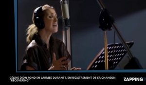 Céline Dion en larmes dans les studios pour l'enregistrement de "Recovering" (Vidéo)
