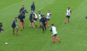 Rugby - Bleus : Séance d'entraînement collectif pour le XV de France