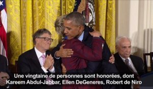 USA: des stars honorées par la plus haute distinction civile