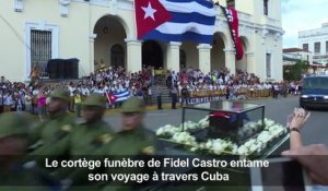 Cuba: Le cortège funèbre de Fidel Castro entame son voyage