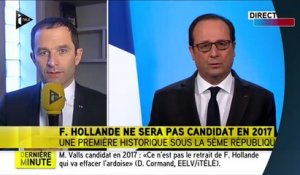 Renoncement de François Hollande : Benoît Hamon se "réjouit d'avance" de débattre avec Manuel Valls