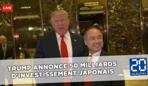 Trump annonce 50 milliards d'investissement japonais