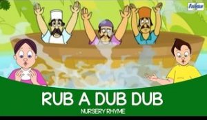 Rub A Dub Dub Three Men In A Tub Nursery Rhyme | Animated Songs for Kids