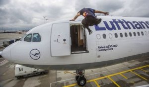 Freerun dans un aéroport