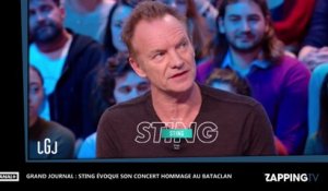 Grand Journal : Sting évoque son concert hommage au Bataclan