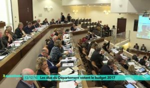 Les élus du Département votent le budget 2017