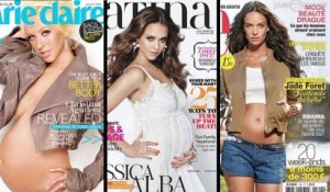 Quand les stars posent enceintes en une des magazines !