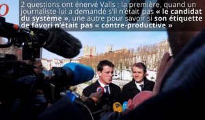 Manuel Valls critique les journalistes qui « représentent le système »