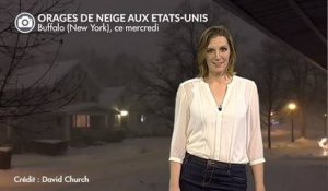 Orages de neige aux USA