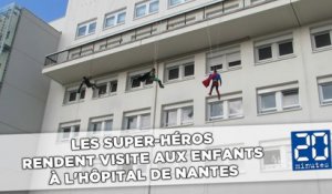 Les super-héros rendent visite aux enfants à l'hôpital de Nantes