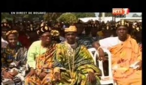Visite d'Etat dans le Gbèkè: Le Président de la République a animé un meeting à Béoumi