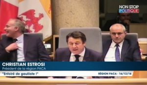 "Enfoiré de gaulliste" : Christian Estrosi insulté par un élu FN en pleine séance du conseil régional de PACA