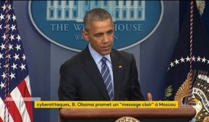 Cyberattaques contre les Etats-Unis : "les Russes sont les responsables des attaques informatiques", selon Barack Obama