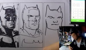 Faire le même dessin en 10min, 1min et 10 secondes ! Batman