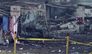 Mexique: les forces de l'ordre sur le site de l'explosion