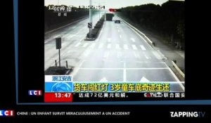 Chine : Un enfant survit miraculeusement à un terrible accident, les images chocs (Vidéo)