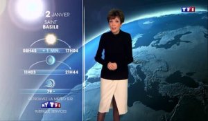 Les adieux de Catherine Laborde qui présente son dernier bulletin météo sur TF1