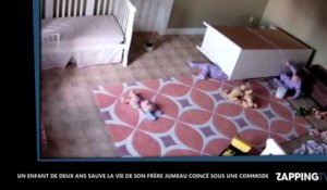 Un enfant de deux ans sauve la vie de son jumeau coincé sous une commode (Vidéo)