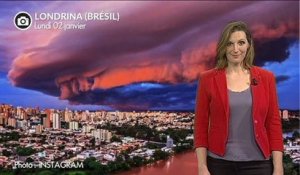 Violents orages en Amérique du Sud
