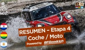 Resumen de la Etapa 4 - Coche/Moto - (San Salvador de Jujuy / Tupiza) - Dakar 2017