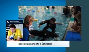 Le ZAP - Un apnéiste meurt pendant l'entraînement à Echirolles