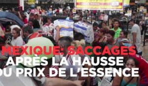 Mexique : des magasins saccagés après la hausse du prix de l'essence