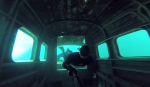 Plongeon dans un lac gelé pour découvrir les fonds obscures : terrifiant et fascinant