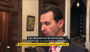 Bachar Al-Assad : "Si Monsieur Fillon met en application ce quil dit ce sera très bien"