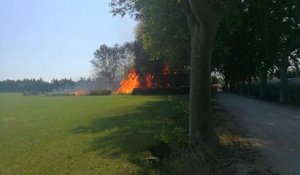 Incendie dans une ferme à...