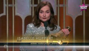 Golden Globes 2017 : Isabelle Huppert sacrée, "C'est extraordinaire" (Vidéo)
