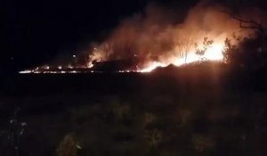 Trois hectares en feu le long de l'A7...