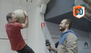 Matt Gets His Hands On A Big Ball: Klettercentret Akkala Gym...