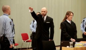 Un salut nazi ouvre le procès en appel sur les conditions de détention de Breivik