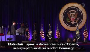 USA: les sympathisants d'Obama font leurs adieux au président