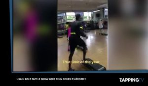Quand Usain Bolt fait le show lors d’un cours d’aérobic (vidéo)