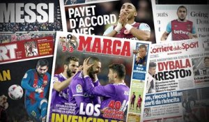 West Ham fixe le prix de Payet, le cas Messi sème la zizanie au Barça