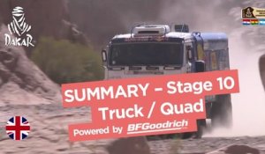 Stage 10 Summary - Quad/Truck - (Chilecito / San Juan) - Dakar 2017