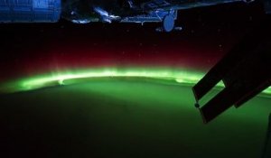 Une aurore boréale filmée depuis ISS (2017)