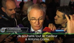 Chelsea - Ranieri : "Je souhaite tout le meilleur à Antonio Conte"