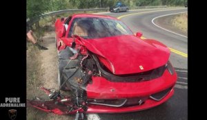 Il crashe une Ferrari louée pour l'anniversaire de sa copine